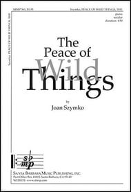 Peace of Wild Things SSAA choral sheet music cover Thumbnail